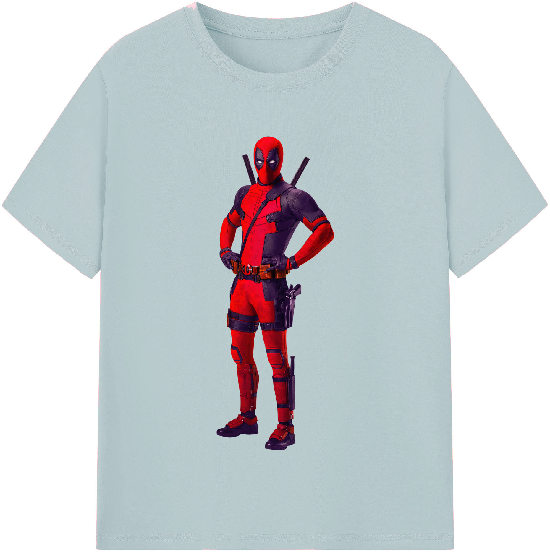 （画像用） Deadpool デッドプール 綿100％半袖Tシャツ（フロントプリント）